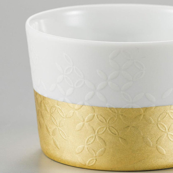 [BOWL] FOIL KOMON SHIPPO DISH | KANAZAWA GOLD LEAF | HAKUICHI
