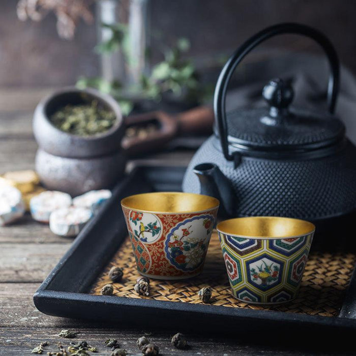 [BOWL] KUTANI WARES OLD KUTANI DISH | KANAZAWA GOLD LEAF | HAKUICHI