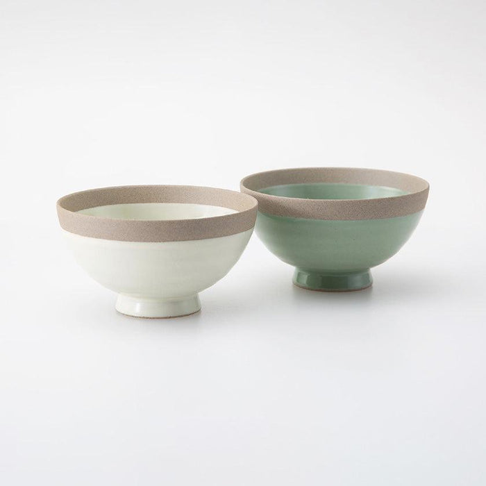[BOWL SETS] POTTERY COFFEE-AU-LAIT PAIR | HASAMI WARES| SAIKAI TOKI