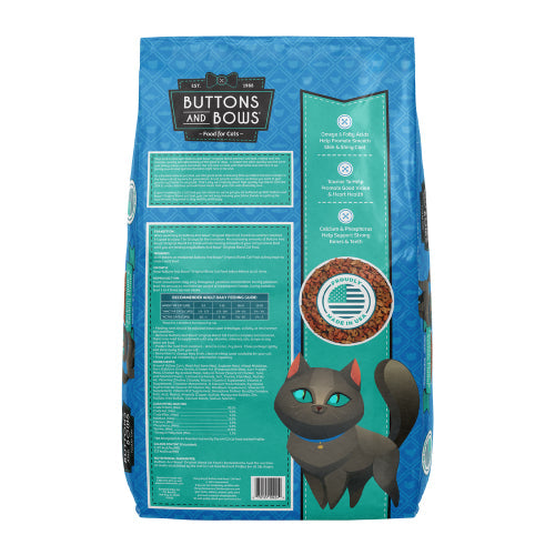 Buttons & Bows Original Blend Cat Food High-Protein Dry Food 20lbs. Bag