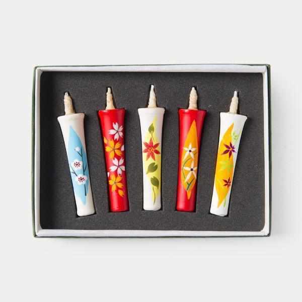 [CANDLE] 2 MOMME 5 BOTTLES SET KYONO SHIKI |  JAPANESE CANDLES | NAKAMURA CANDLE
