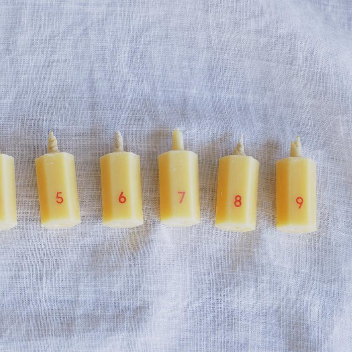 6 CANDLES OF YOUR CHOICE OF NUMBER (PLEASE WRITE THE NUMBER IN THE MEMO)