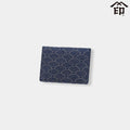 [CARD CASE] F LICENSE CASE B WAVE PATTERN (NAVY BLUE BASECOAT WITH WHITE LACQUER) | KOUSHU INDEN (LACQUERED DEERSKIN CRAFTS)| INDEN-YA