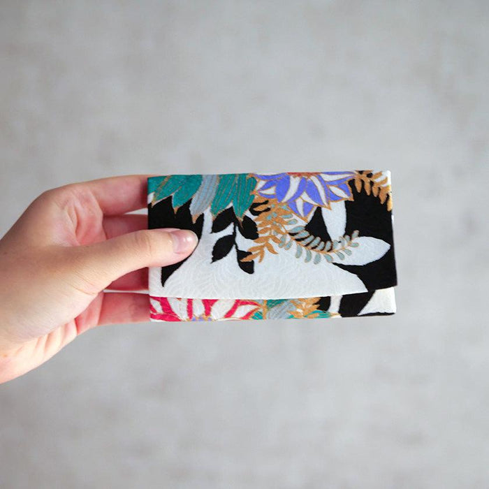 [CARD CASE] SILK OBI DAHLIA | KYOTO YUZEN DYEING