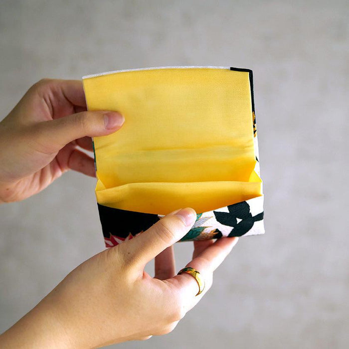 [CARD CASE] SILK OBI DAHLIA | KYOTO YUZEN DYEING