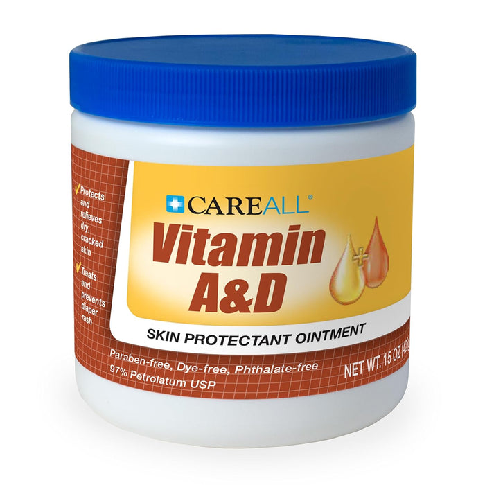 CareAll Vitamin A&D Ointment Skin Protectant Ointment 15 oz. Jar