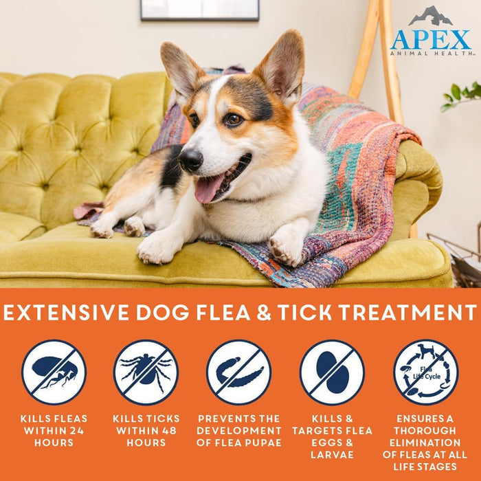 Cat Apex Plus Flea & Tick Treatment Small Dogs 5-22 Lbs 3-month Supply