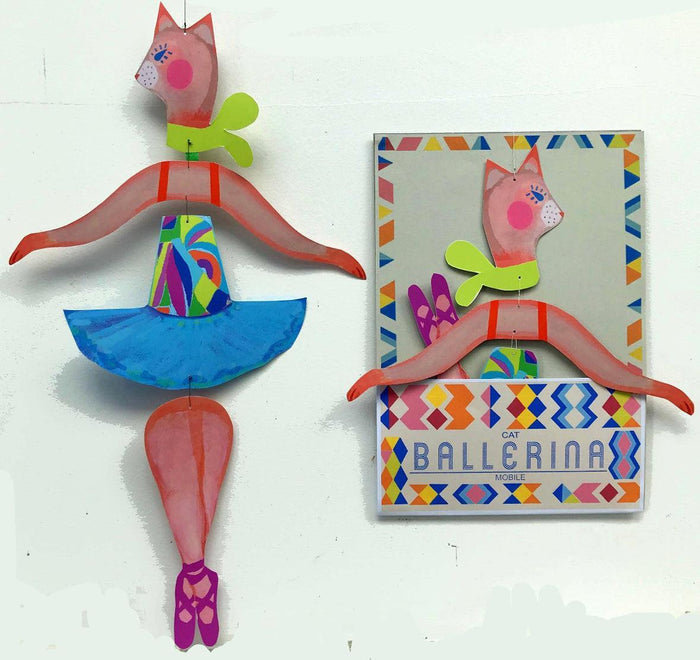 Cat Ballerina Kinetic Mobile NEW ARRIVAL - Ruby & Grace