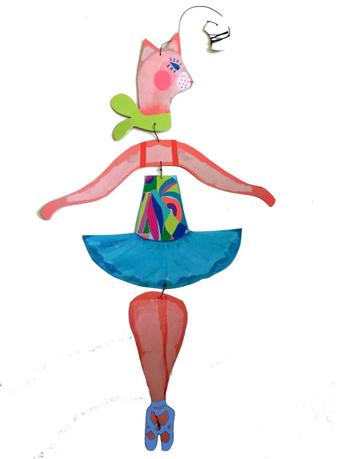 Cat Ballerina Kinetic Mobile NEW ARRIVAL - Ruby & Grace