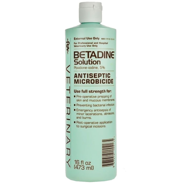Cat Betadine Solution 5.0% 16 Oz – Topical Cleansing Avrio Health