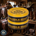 Cat Fiebing's Yellow Saddle Soap Cleans & Lubricates Leather Saddles Boots Shoes 12 Oz. 2pck