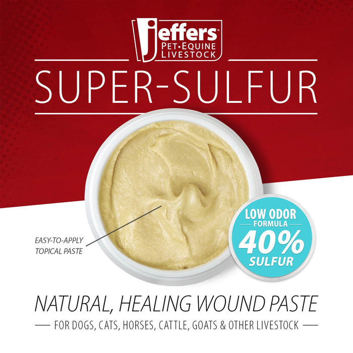 Cat Jeffers Super-sulfur Skin & Wound Healing Paste Pets, Horses, Livestock