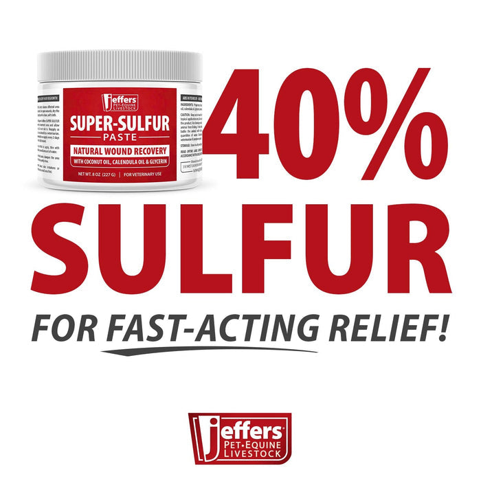 Cat Jeffers Super-sulfur Skin & Wound Healing Paste Pets, Horses, Livestock