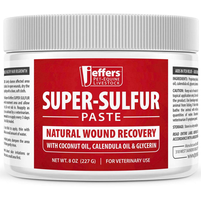 Cat Jeffers Super-sulfur Skin & Wound Healing Paste Pets, Horses, Livestock