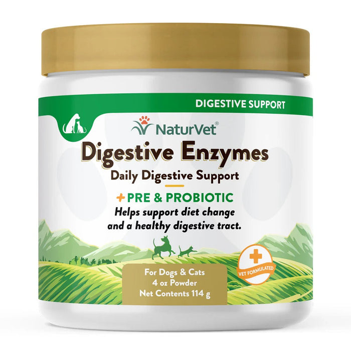 Cat Naturvet Digestive Enzyme Powder Dog & Supplement (8oz)