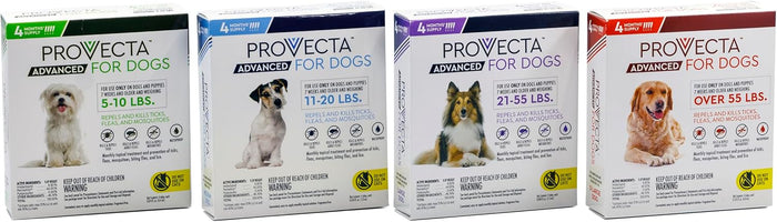 Cat Provecta Advanced Flea Tick Large Dogs 21–55 Lbs 4-month Topical Application