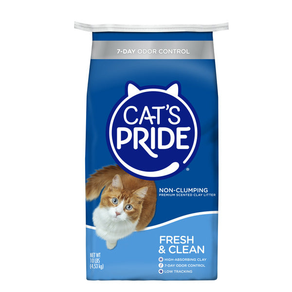 Cat's Pride Fresh & Clean Clay Cat Litter Low Dust Odor Control 10 lbs.