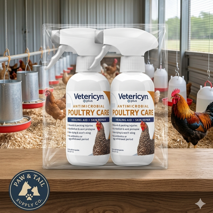 Chicken Adult Cat Vetericyn Plus Poultry Care Advanced Cleanser 8 Oz. Safe Chicks Birds 2pck