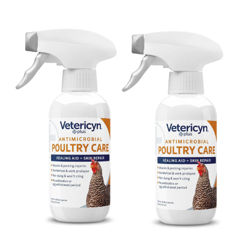 Chicken Adult Cat Vetericyn Plus Poultry Care Advanced Cleanser 8 Oz. Safe Chicks Birds 2pck