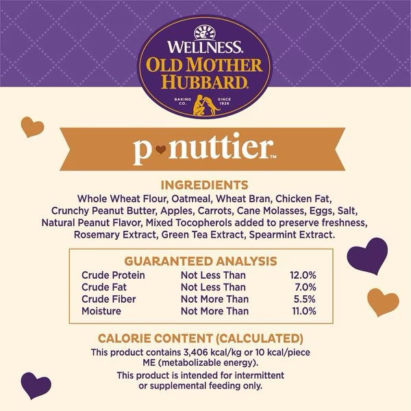Chicken Cat Old Mother Hubbard P-nuttier Value Box Mini Crunchy Dog Treats (6lb)