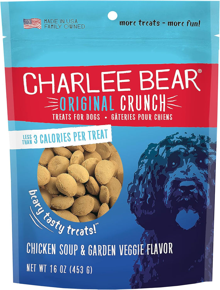 Chicken Grain Free Dog Charlee Bear Soup & Garden Veggie Treats (16oz)
