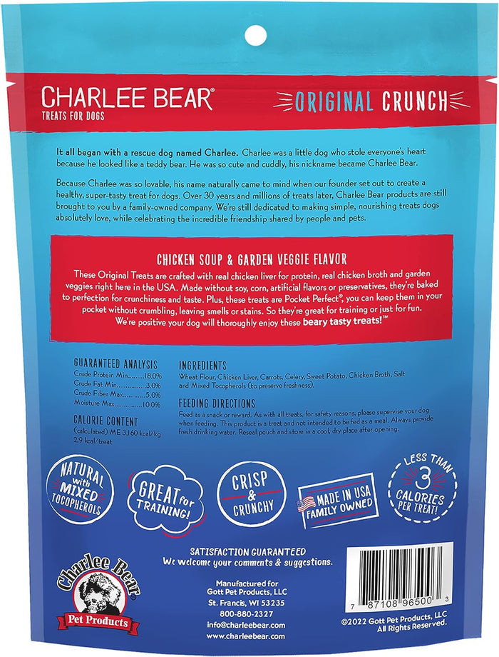 Chicken Grain Free Dog Charlee Bear Soup & Garden Veggie Treats (16oz)