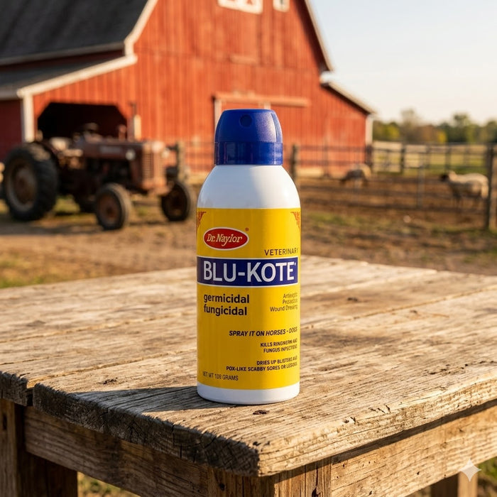 Chicken Horse Dr. Naylor Blu-kote Veterinary Antiseptic Spray Animal Wound Care 5 Oz. 2-pack