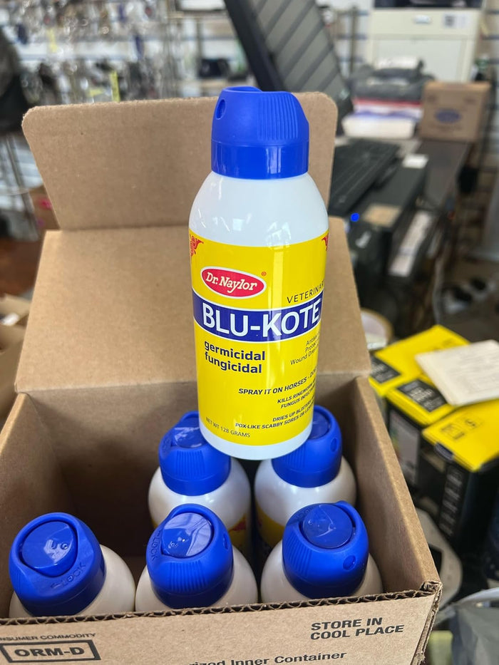 Chicken Horse Dr. Naylor Blu-kote Veterinary Antiseptic Spray Animal Wound Care 5 Oz. 2-pack