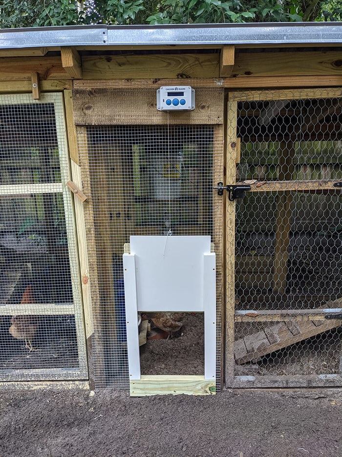 ChickenGuard Premium Automatic Coop Lifts Doors Up to 2lbs Self-Locking Kit, Door Included