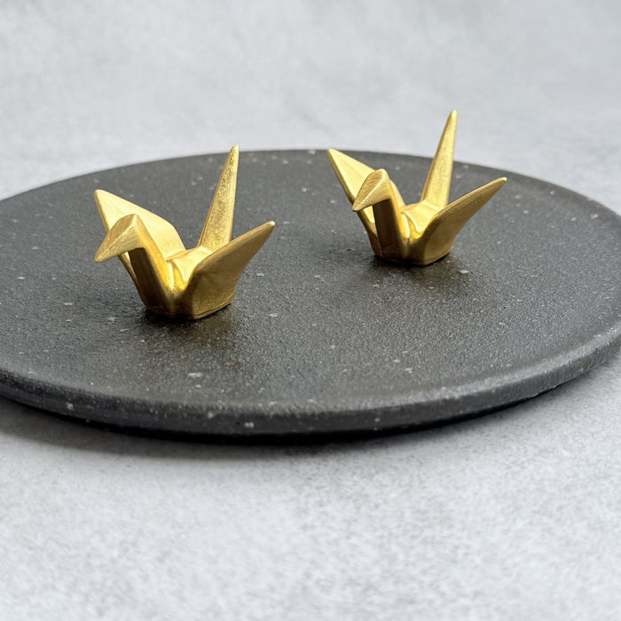 [CHOPSTICK REST (HOLDER)] CRANE (GOLD LEAF) | KANAZAWA GOLD LEAF | HAKUICHI
