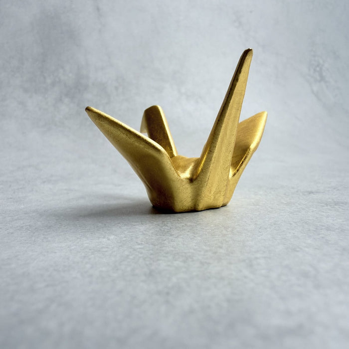 [CHOPSTICK REST (HOLDER)] CRANE (GOLD LEAF) | KANAZAWA GOLD LEAF | HAKUICHI