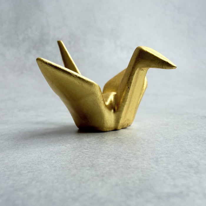 [CHOPSTICK REST (HOLDER)] CRANE (GOLD LEAF) | KANAZAWA GOLD LEAF | HAKUICHI