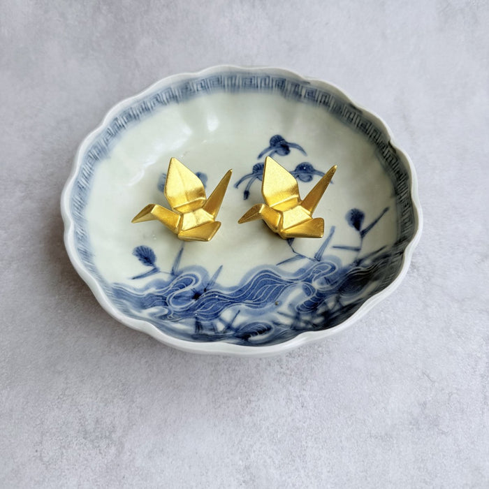[CHOPSTICK REST (HOLDER)] CRANE (GOLD LEAF) | KANAZAWA GOLD LEAF | HAKUICHI