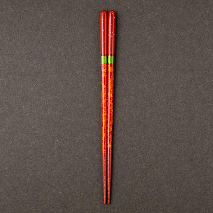 [CHOPSTICKS] NIGHT SKY AKATSUKI WITH CHOPSTICK REST (22.5cm) | CHOPSTICKS OF WAKASA | CRYSTAL