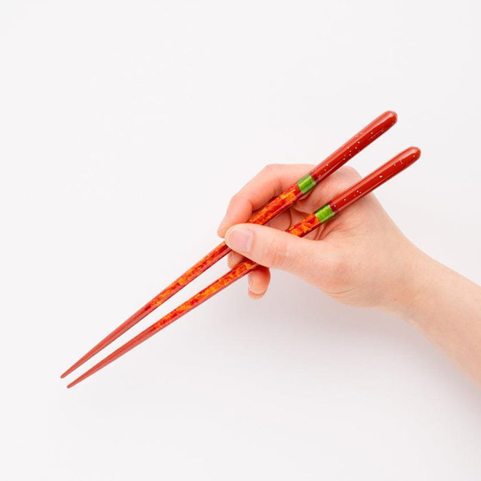 [CHOPSTICKS] NIGHT SKY AKATSUKI WITH CHOPSTICK REST (22.5cm) | CHOPSTICKS OF WAKASA | CRYSTAL