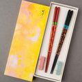 [CHOPSTICKS] PAIR NIGHT SKY WITH CHOPSTICK REST (22.5cm) | CHOPSTICKS OF WAKASA | CRYSTAL