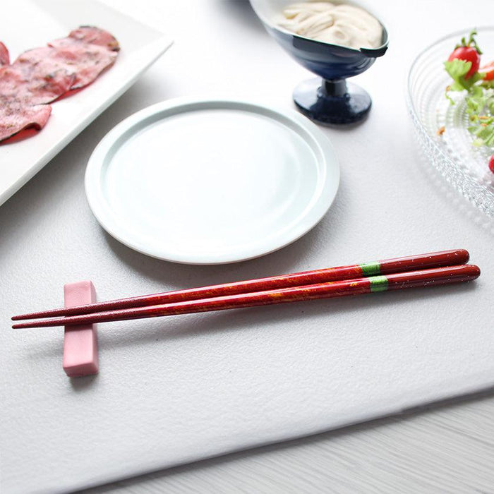 [CHOPSTICKS] PAIR NIGHT SKY WITH CHOPSTICK REST (22.5cm) | CHOPSTICKS OF WAKASA | CRYSTAL