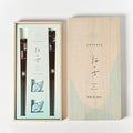 [CHOPSTICKS] RADEN CHECKERED PAIR WITH CHOPSTICK RESTS | WAKASA LACQUERED CHOPSTICKS | MATSUKAN