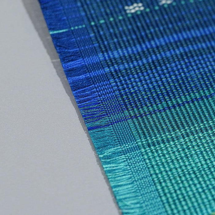 [COASTER] SEA GRADUATION 2-PIECE SET (BLUE-GREEN) | YAEYAMA MINSAH (TEXTILES) | AZAMIYA