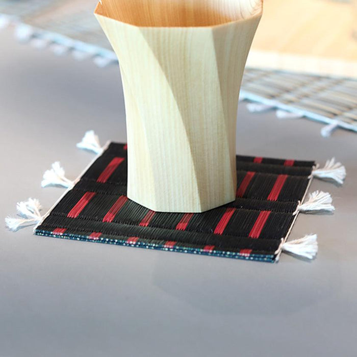 [COASTER] SET OF 4 (BLACK) | TATAMI | TATAMIYA TATSUZO
