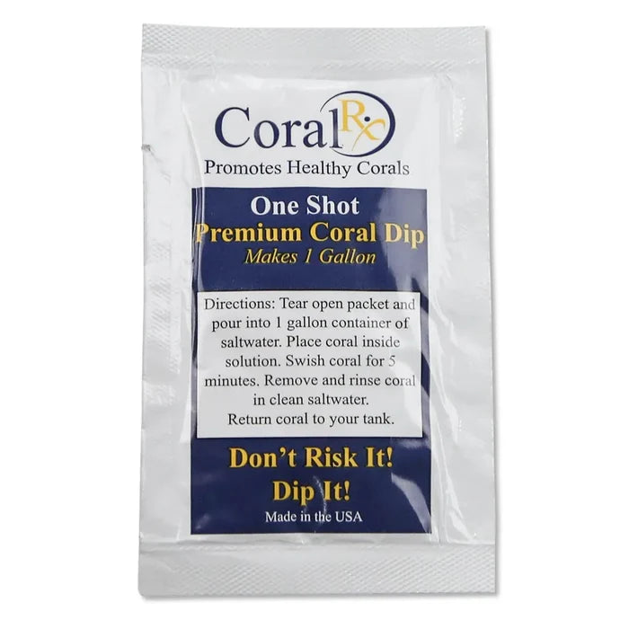 CoralRX One Shot Coral Dip Aquarium Coral Cleaner 1 mL 3-Pack