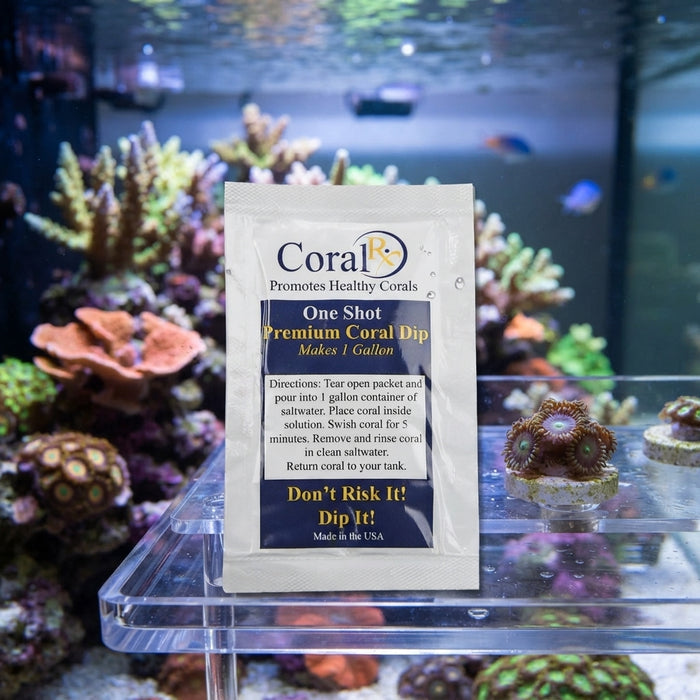 CoralRX One Shot Coral Dip Aquarium Coral Cleaner 1 mL 3-Pack