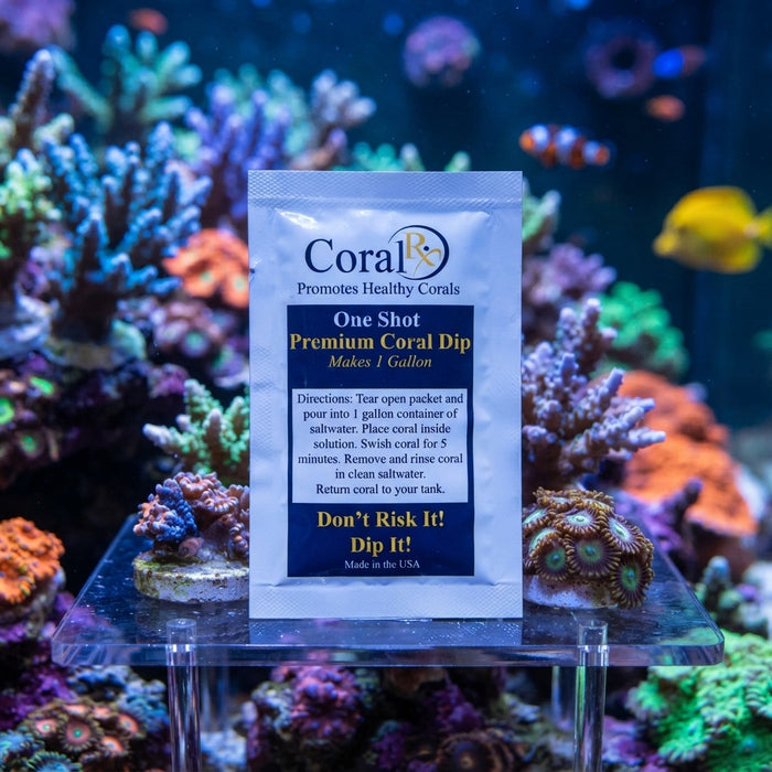 CoralRX One Shot Coral Dip Aquarium Coral Cleaner 1 mL 3-Pack