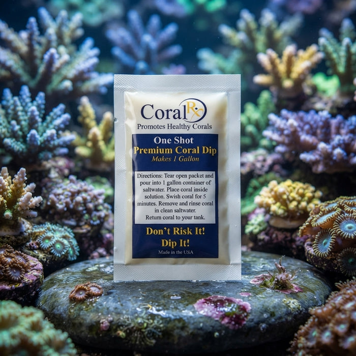 CoralRX One Shot Coral Dip Aquarium Coral Cleaner 1 mL 3-Pack
