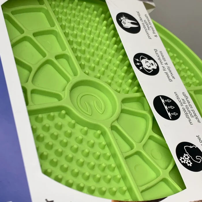 Cosmic Pet Boredom Busterz Slow Feeder Licking Mat Green Vet Developed Anti-Skid