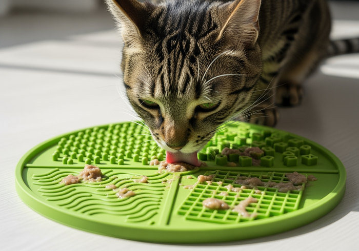 Cosmic Pet Boredom Busterz Slow Feeder Licking Mat Green Vet Developed Anti-Skid