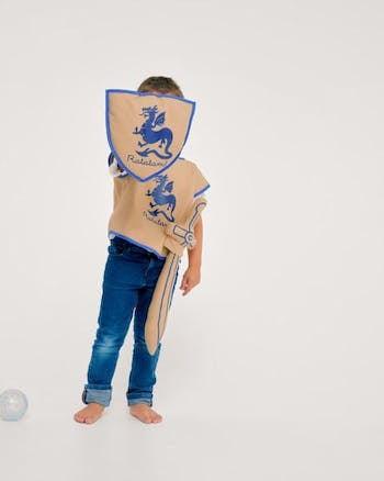 Costume Kit Knight Beige & Royal Blue Cotton NEW ARRIVAL - Ruby & Grace