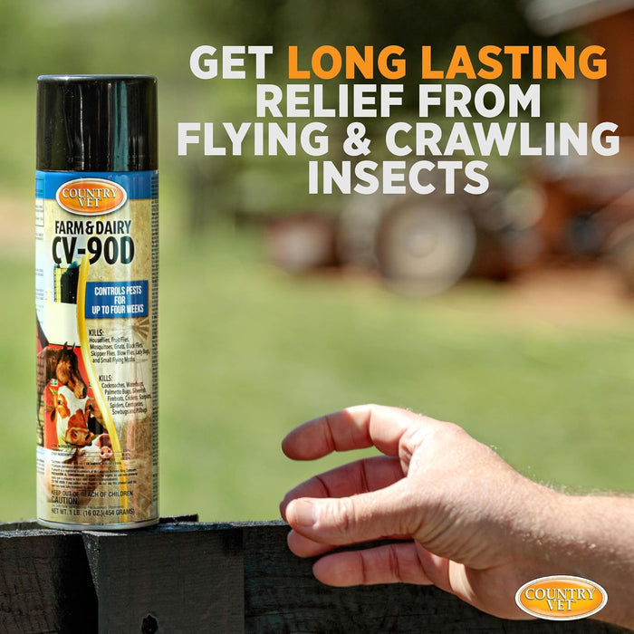 Country Vet CV-90D Farm & Dairy Insect Control Spray 16 oz.