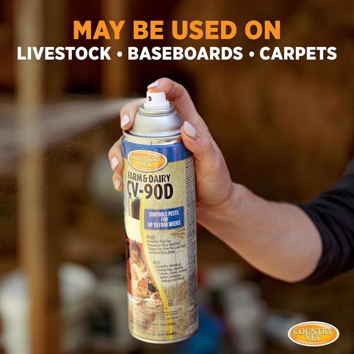 Country Vet CV-90D Farm & Dairy Insect Control Spray 16 oz.