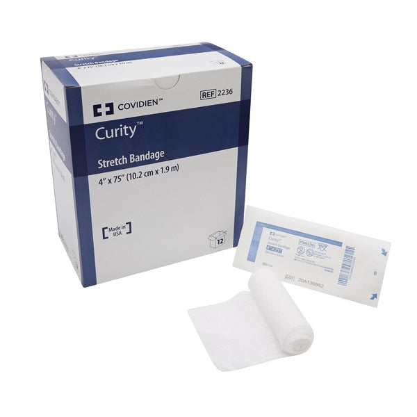 Covidien Curity Conform Stretch Gauze Animal Health Bandage Rolls 4" x 75" 12-Pack
